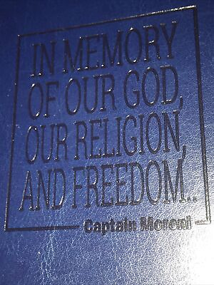 #ad Brigham Supply Company Personal Journal Notebook Midnight Blue W Moroni Quote $4.90