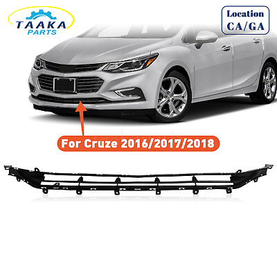 #ad Front Bumper Lower Bottom Grille Grill Black For Chevrolet Cruze 2016 2017 2018 $36.49