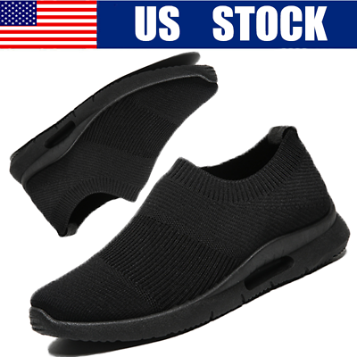 #ad Men#x27;s Athletic Tennis Shoes Slip On Outdoor Casual Running Sneakers Walking Gym $22.54