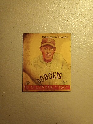 #ad 1933 Goudey Card #32 John Bud Clancy Brooklyn Dodgers $12.50