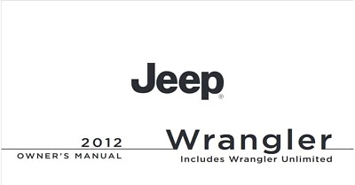 #ad 2012 Jeep Wrangler Owners Manual Operator Book Fuses $37.99