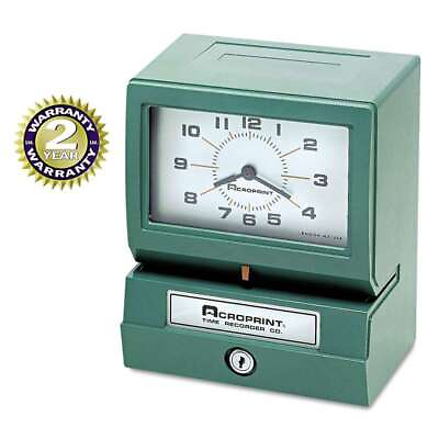 #ad Acroprint Model 150 Analog Automatic Print Time Clock with Month Date 1 12 Hours $576.57