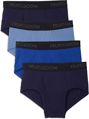 #ad Fruit of the Loom Men#x27;s Breathable Cotton Briefs S M L XL 2X 2 or 4 Pack $38.99