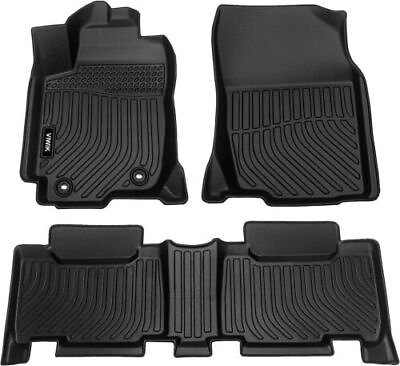 #ad VIWIK Floor Mats Liners for 2013 2018 Toyota RAV4 All Weather Black TPE Rubber $50.11