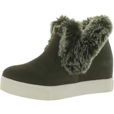 #ad J Slides Womens Sean WP Green Suede Ankle Booties Shoes 7 Medium BM BHFO 4493 $65.99