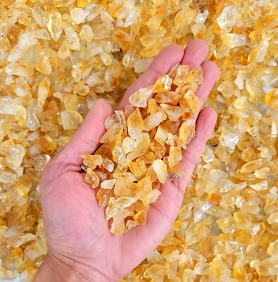#ad Crushed Citrine Crystal Chips Tiny Pieces Bulk Gemstones for Crafting Jewelry $7.95