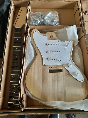 #ad DIY ELECTRIC GUITAR PROJECT NEW 6 STRING JAZZMASTER JAG STYLE ELECTIC GUITAR KIT $113.99