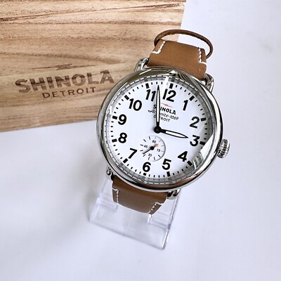 #ad Classic Shinola Runwell White Dial With Brown Leather Men Women New Watch 41mm $278.95