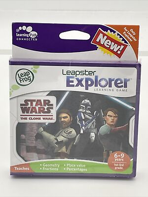 #ad NEW LeapFrog Leapster Explorer Learning Game Star Wars The Clone Wars Ch8 $20.00