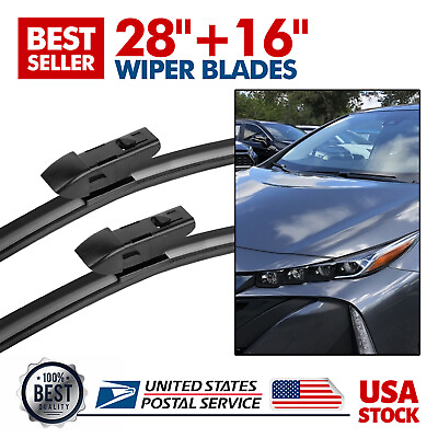 #ad For 2016 2022 Toyota Prius OEM Front Leftamp;Right Windshield Wiper Blades 28quot;16quot; $11.99