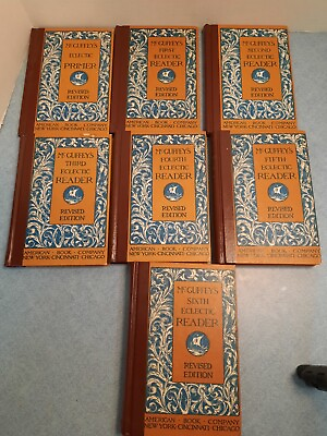 #ad McGuffey#x27;s Eclectic Readers Primer Through Sixth Revised Editions Early 1900#x27;s $90.00