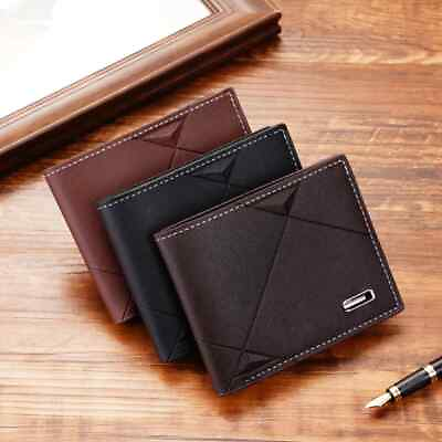 #ad Foldable Wallets Men Inserts Purses Coin Slim Money Credit ID Cards Holders $7.09