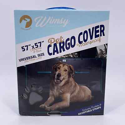 #ad Dog Seat Cover Car Truck Waterproof 57quot; Durable Cargo Pockets Adjustable NEW $17.08