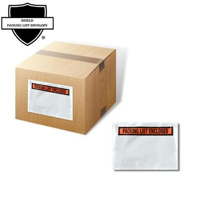 #ad 4.5quot;x6quot; Packing List Envelope Clear Orange Front 1000 CS 208 Cases Backside Load $4579.53