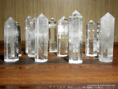 #ad Lot of 10 Natural Crystal Quartz Points for Healing Spiritual Chakras Stone Aura $13.99