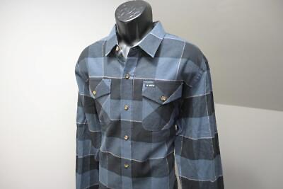 #ad Jetty Marine Supply Flannel Button Up Shirt Long Sleeve Rugged Plaid Mens Sz XL $29.69