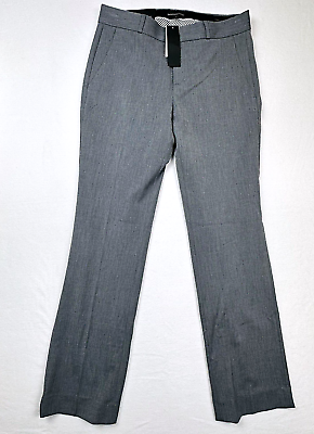 #ad Banana Republic Logan Womens Trouser Pant size 4 R Grey Mid Rise Straight Fit $28.00