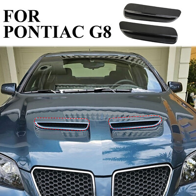 #ad Carbon fiber engine hood air outlet vent moulding cover trim for Pontiac G8 $45.00