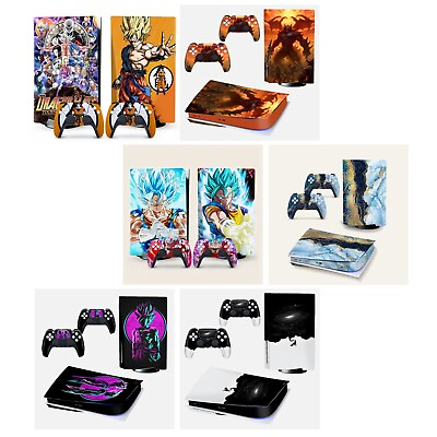 #ad Colorful PS5 Decal Sticker Dragon Ball Anime Vinyl Wrap PlayStation 5 Gaming $6.89