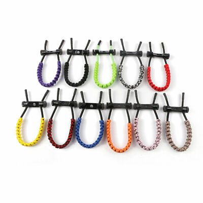 #ad Archery Braided Wrist Sling Strap Adjustable Compound Bow Rope Outdoor Hunting $13.75
