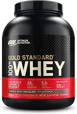 #ad #ad Optimum Nutrition Gold Standard Protein Powder Drink Mix 100% Whey Double Rich $64.99
