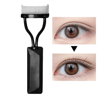 #ad New Beauty Makeup Eyelash Metal Brush Comb Lash Separator Mascara Lift Curl Tool $8.92