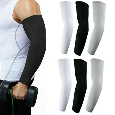 5 Pairs Cooling Arm Sleeves Cover UV Sun Protection Sports Outdoor For Men Women $10.99