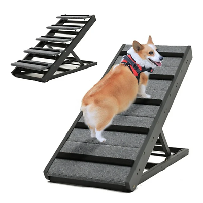 #ad Dog Ramp For Bed Car Couch Truck Folding Pet Ramp Stairs Suit Small amp; Large Dog $159.00
