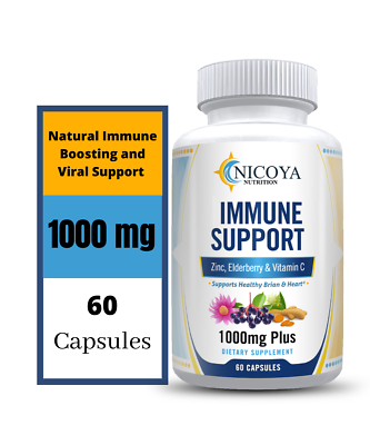 #ad 12 in 1 Natural Immune Support With ELDERBERRY VITAMIN C ZINC amp; ECHINACEA $14.00
