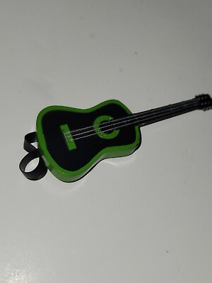 #ad Green Guitar With Strap Toy Wrestling figure WWE ECW Accessory Weapon WWE AEW $5.99