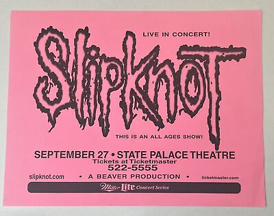#ad Slipknot Flyer Handbill New Orleans $9.10