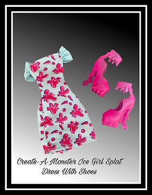 #ad Monster High Create A Monster Pink Ice Blob Girl Splat Dress amp; Shoes $15.96