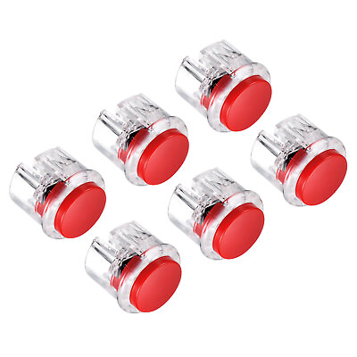 #ad Mounting Hole Momentary Game Push Button Switch 30mm Red for Video Games 6Pcs $11.52