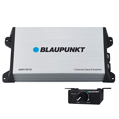 #ad Blaupunkt AMP1901D 1 Channel 2000 Watts Universal Car Speaker Amplifier Class D $88.95