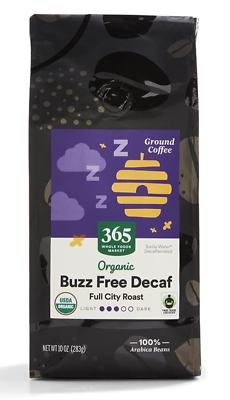 #ad 365 by Whole Foods Market Organic Decaf Buzz Free Ground Coffee 10 Ounce $12.31