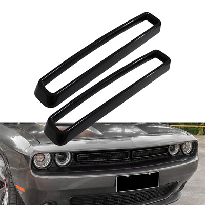 #ad Black Front Grill Mesh Grille Inserts Trim Cover for Dodge Challenger 2015 up $17.47