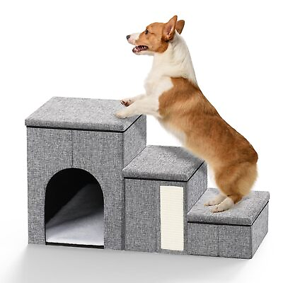 #ad Dog Stairs for Small DogsNon Slip Dog Steps for Bed and CouchDog Ramp for B... $53.60