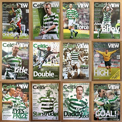 #ad Celtic View Football Club Official Magazine Posters 2002 to 2003 – Various GBP 3.75