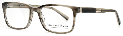 #ad MICHAEL RYEN MR 300 C1 Grey Horn Mens Rectangle Full Rim Eyeglasses 51 16 138 $109.99