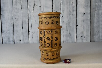 #ad Antique wooden barrel Vintage storage keg Rustic cask Home decor $92.00