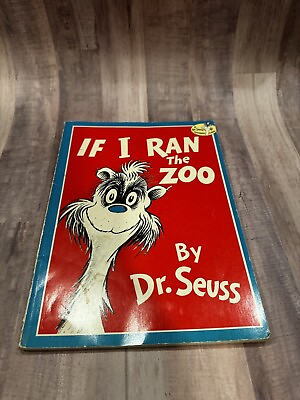 #ad IF I Ran The Zoo by Dr. Seuss Paperback Soft Cover Book 1950 Renewed 1978 $10.99