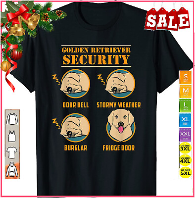 Golden Retriever Shirt Golden Retriever Security Funny Dog $18.95