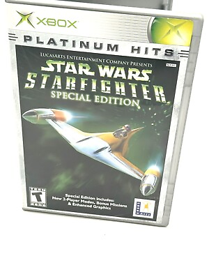 #ad Star Wars: Starfighter Special Edition Microsoft Xbox 2001 $8.66