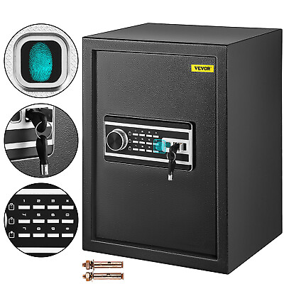 VEVOR Safe Box Lock Security 2.1 Cubic Feet Fingerprint Biometric Home Office $96.99