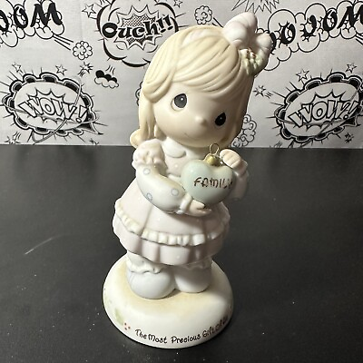 #ad Precious Moments quot;The Most Precious Gift of Allquot; Girl Holding Heart Figurine $10.83