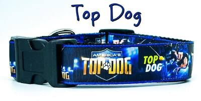 #ad Top Dog dog collar Handmade adjustable buckle collar 1quot; wide or leash TV Show $17.00