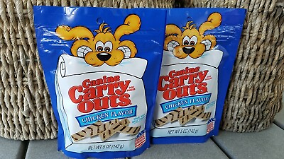 #ad Lot of 2 Canine Carry Outs Dog Treats Training Treats Snack 5oz CHICKEN Flavor $9.99