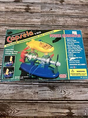 #ad Vintage Playtech Capsela 150 Power Source Construction Toy System $19.99