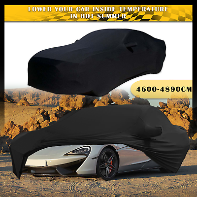 #ad For McLaren GT 600LT Indoor Black Dustproof Stain Stretch Full Car Cover $87.98