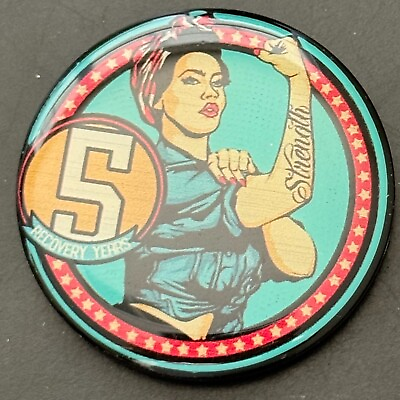 #ad 5 Years Recovery Medal Coin Token Chip War Time Female Ad Strength Rosie Riveter $23.75
